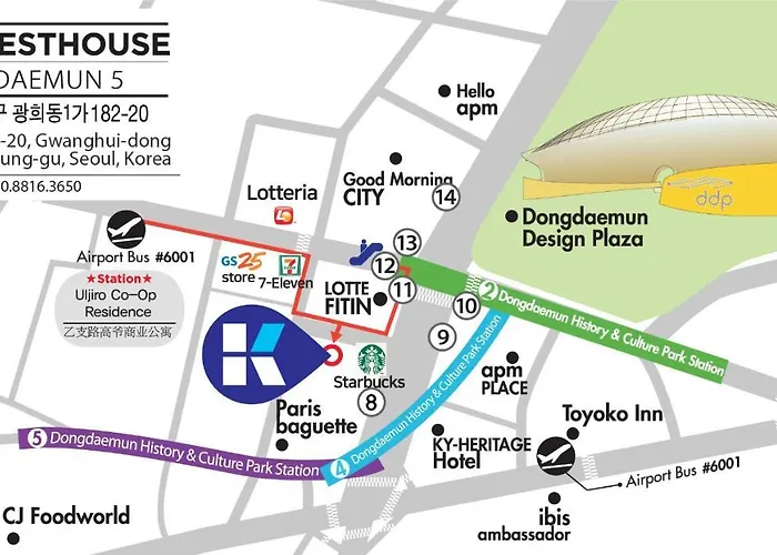 K-guesthouse Dongdaemun 5 Gasthuis 2*